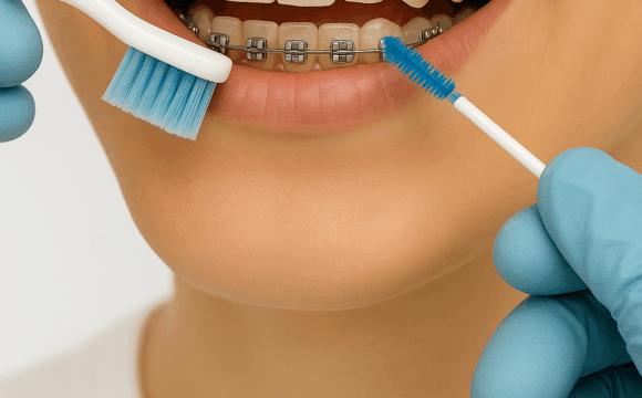 Як доглядати за зубами з брекетами